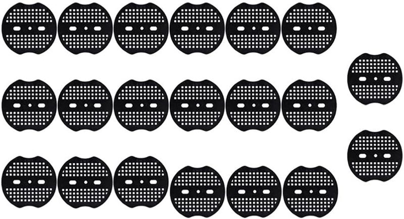 woobles 100Pcs Landscape Staples Gasket Pad Craft Garden Stakes Gasket U- Type Spikes- Anchoring Outdoor Tent Staples Stakes Pegs Round Gasket - Image 2