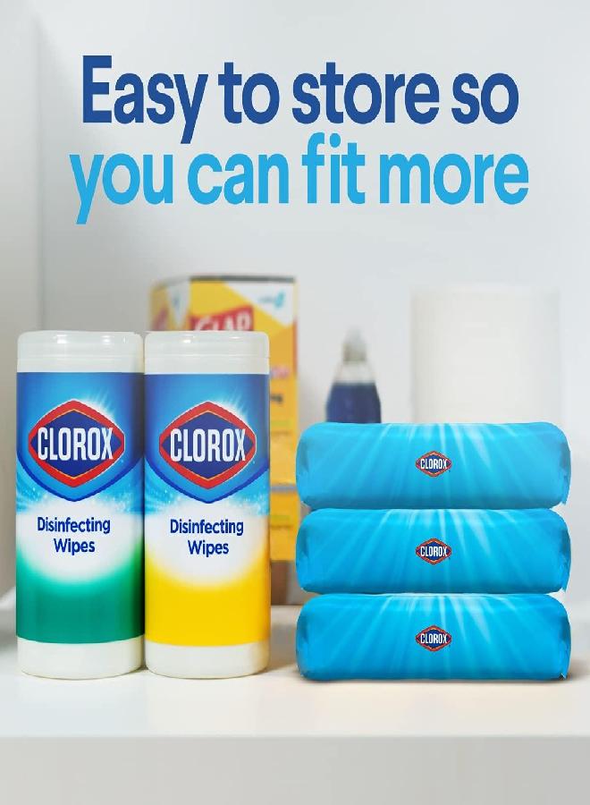 Clorox Clorox Disinfecting Wipes, Bleach Free Cleaning Wipes, Multi-surface Wipes with Moisture Seal Lid, Easy Pull Wipes Pack, Fresh Scent, 75 Wipes (Pack of 3) - Packaging May Vary  - Image 2