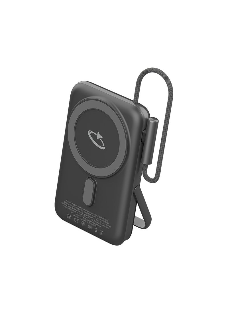Goaltage - PB03 MagCharge 10K Power Bank 20W with Dual Built-in USB-C Cable, Mini Display, and Fast-Charge MagSafe Functionality - Image 1