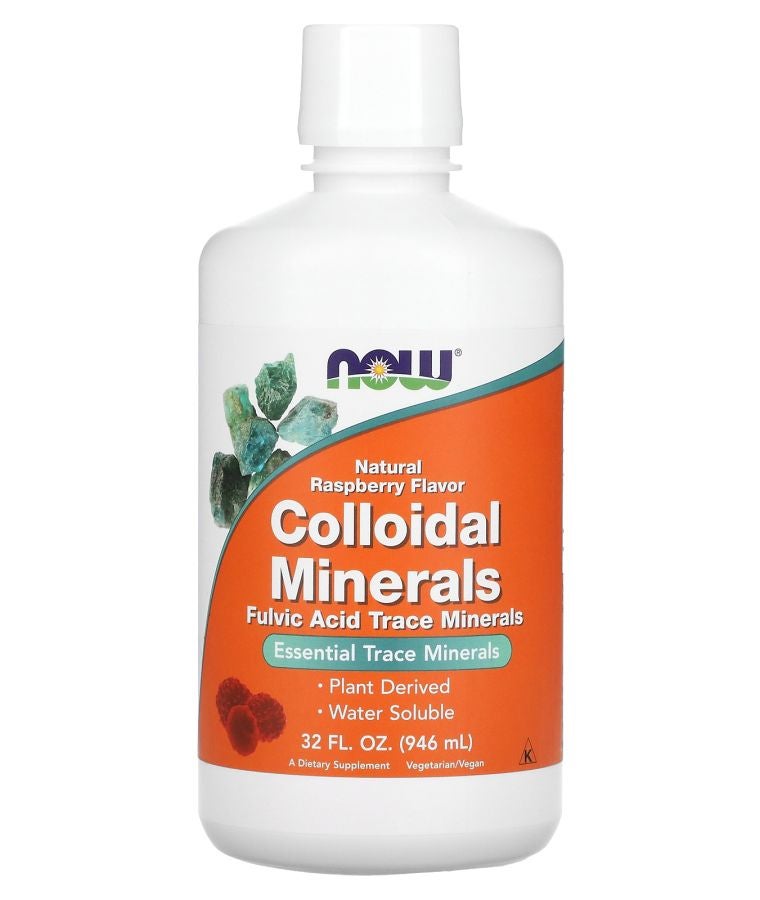 now Colloidal Minerals Natural Raspberry  32 fl oz (946 ml)