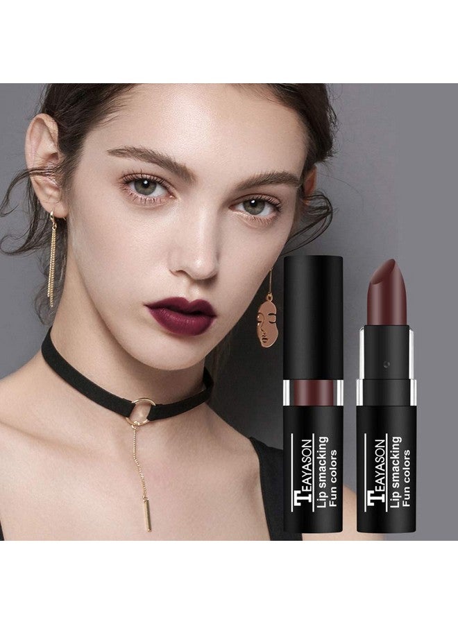 Petansy 12 Colors Vivid Vampire Matte Lipstick Set Long Lasting Waterproof Velvet Lip Stick for Party, Masquerade, Cosplay, Halloween Makeup - Image 4
