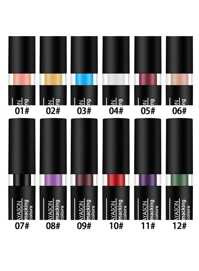 Petansy 12 Colors Vivid Vampire Matte Lipstick Set Long Lasting Waterproof Velvet Lip Stick for Party, Masquerade, Cosplay, Halloween Makeup - Image 2