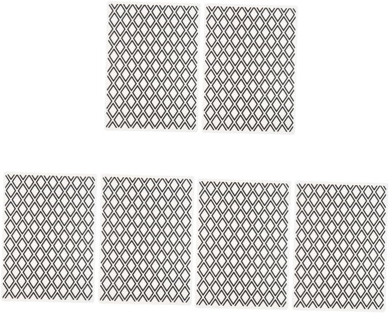 NUOBESTY 6pcs Diamond Square Plastic Embossing Folders for Scrapbooking and Card Making Craft Templates for Invitations Photo Albums and Creative Projects - Image 1