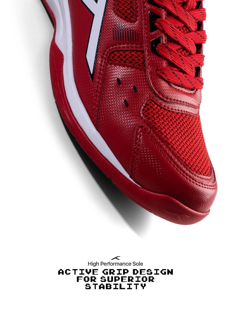 HUNDRED RAZE Badminton Shoe | Mens and Boys | Non-Marking Shoe | Court Shoe | For Badminton, Squash, Tennis Players | X-Cushion, Active Grip Sole, Toe Assist - Image 5
