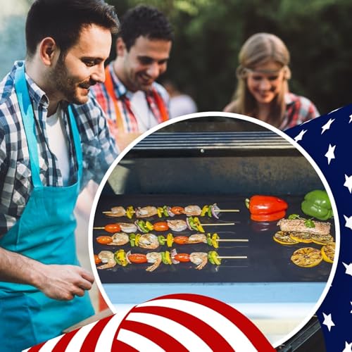 Cooks Innovations ابتكارات كوكز - مصنوعة في الولايات المتحدة الأمريكية حصيرة حماية الفرن غير اللاصقة - بطانة رف فرن غير لاصقة قوية لحماية أفران الحمل الحراري والكهربائية والغازية والميكروويف - حصيرة خبز مقاومة للحرارة وخالية من BPA وPFOA - Image 5