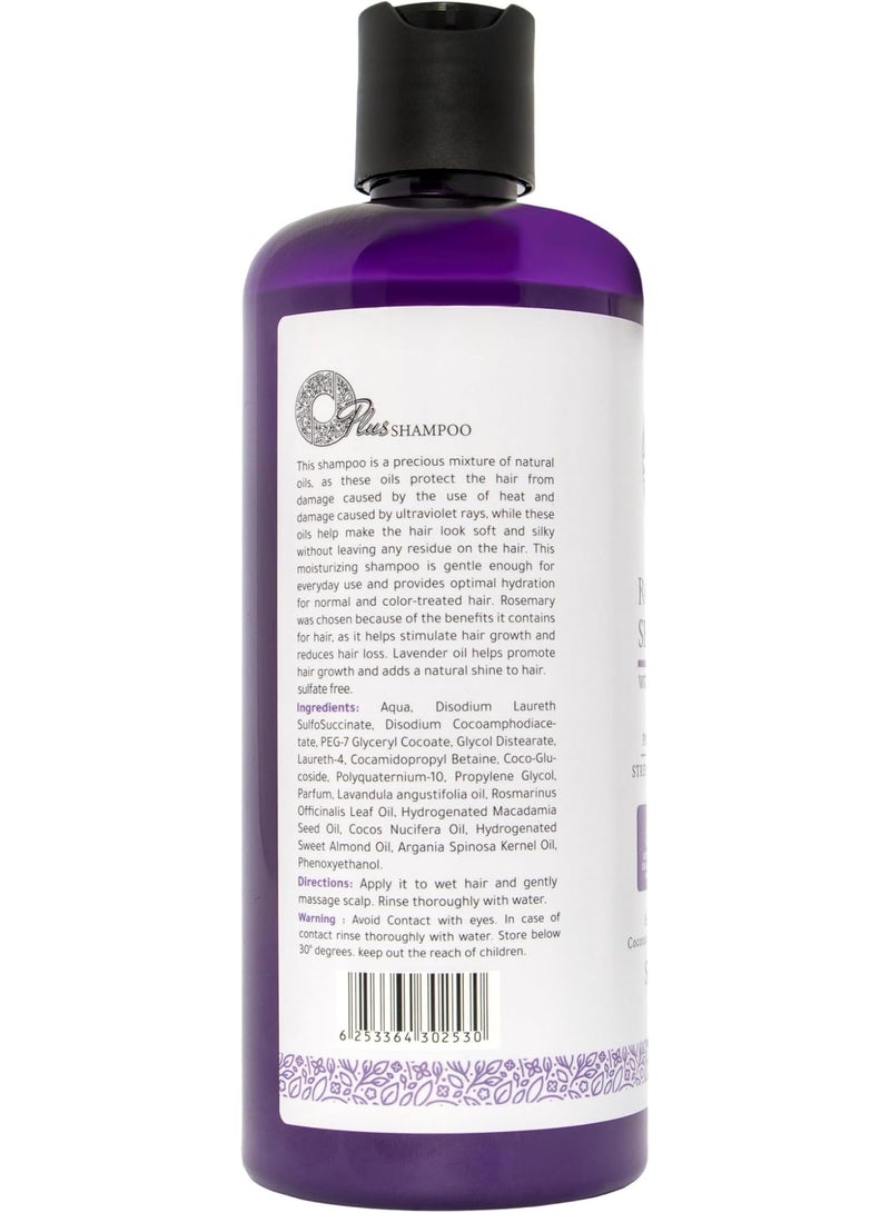 Oplus Rosemary & Lavender Hair Shampoo 500ml - Image 3