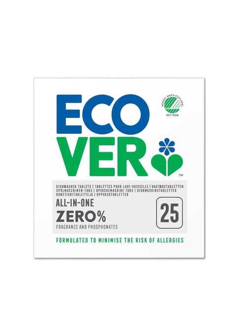 Zero All In One Dishwasher Tablets 25 Pieces 500 g