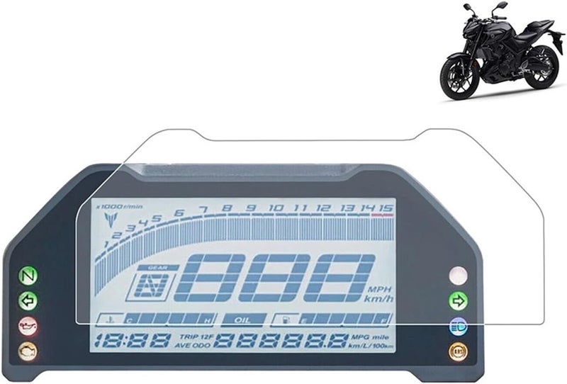 QASULER Motorcycle Dashboard Screen Protector for YZF-R15 V4 - Image 1