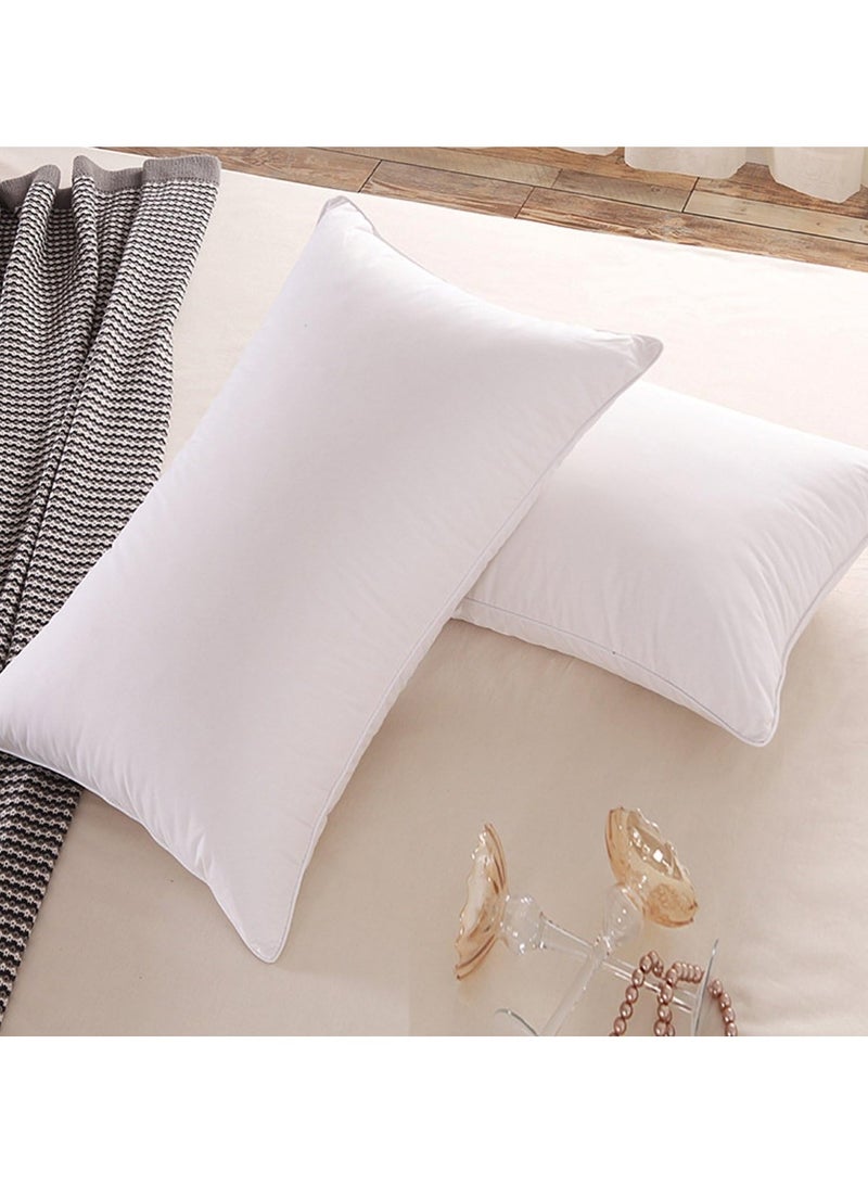 Cotton Bed Pillows White (48 x 74 cm) - Image 3
