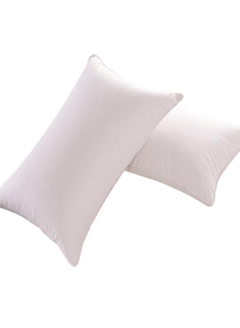 Cotton Bed Pillows White (48 x 74 cm) - Image 2