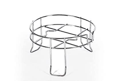 QUALIZA QUALIZA Heavy Stainless Steel Chrome Plated Fancy Water Matka and Pot Stand Silver Standard  - Image 2