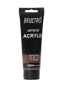 BRUSTRO Artists Acrylic Paint 120ml Burnt Umber - pzsku/Z6350D50AB552511ADEEEZ/45/_/1740118774/ef14e83a-60ae-4204-b84e-a8c053fcfcf5