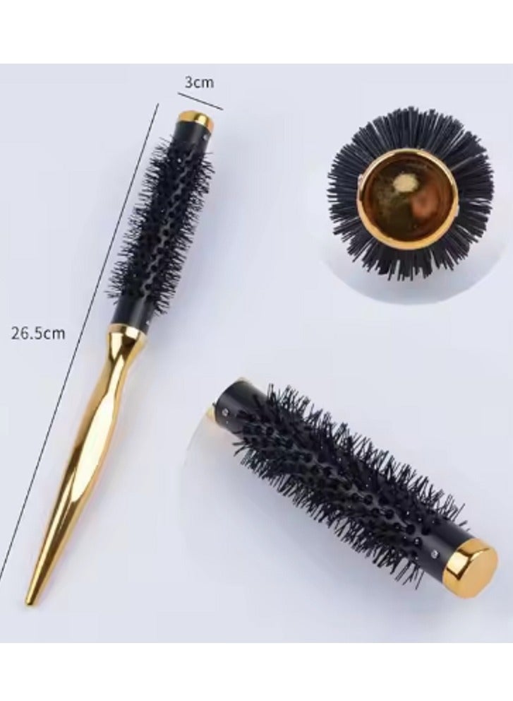 فرشة استشوار  الخشبية الذهبية، مقاس 1 مع مقاس 2، قطعتين من صالون التجميل الأصلي - Image 3