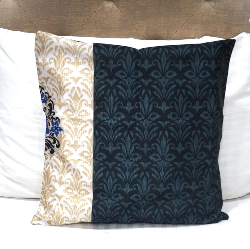 Vissage Printed Double Bed Runner with 2 Cushion Covers - Image 2