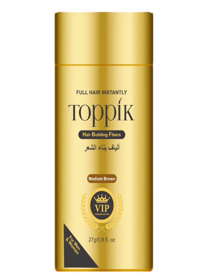 توبيك خافي عيوب الشعر الفوري من ألياف بناء الشعر بني متوسط 27 جم