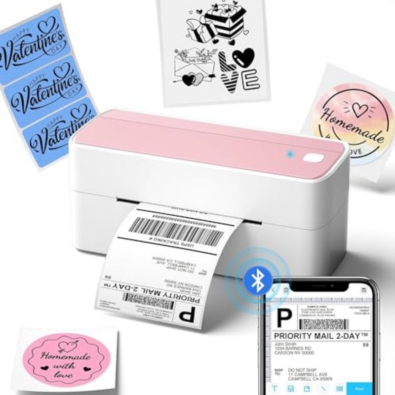 Shipping Label Printer, 241BT 4X6 Wireless Thermal Label Printer for Small Business, Labels Printers for Shipping Package, Compatible with iPhone, Android, Amazon, Shopify, UPS