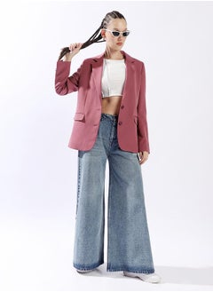 Hubberholme Oversized Notched Lapel Single Breasted Blazer  - Image 2