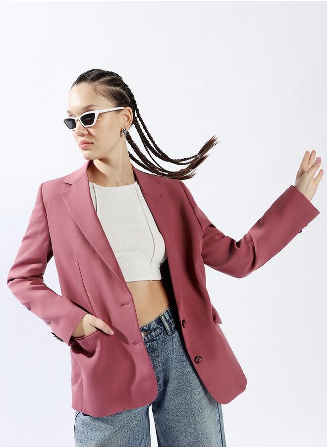 Hubberholme - Oversized Notched Lapel Single Breasted Blazer - Image 1