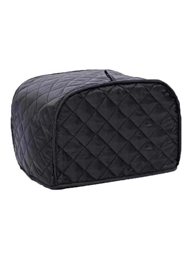 Toaster Cover, Kitchen Small Appliance Cover Fingerprint and Greasy Protection,Machine Washable Polyester Toaster (Black)-33*27*21.5cm  - Image 1