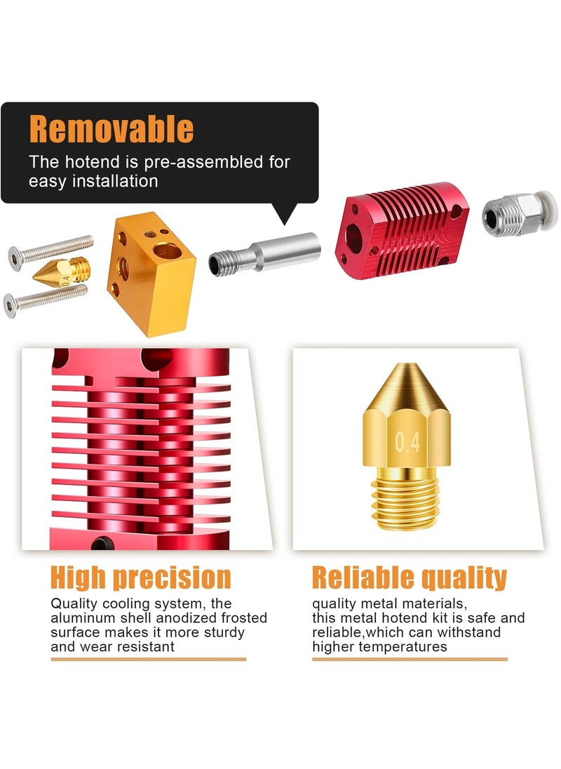 Generic - Metal Hotend 3D Printer Nozzles, Hardened Steel Tool High Temperature Pointed Wear, Resistant with CR-10 / CR10 / CR10S / Ender 2 / Ender 3 Ender 5 Printers - Image 1
