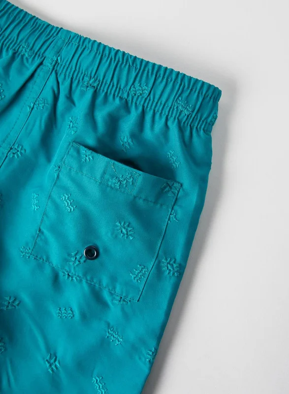 Zippy Swim Shorts for Boys, Aqua Green
