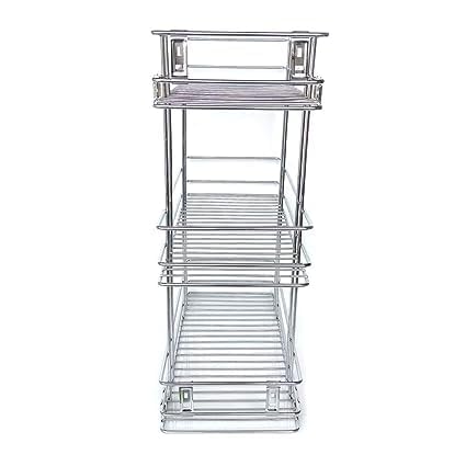 RODIO Rodio Sliding 3 Rack Cabinet Organizer Bottle Holder and Spice Rack with Blum Soft Close undermount slides for super easy kitchen organization on small spaces - Image 2