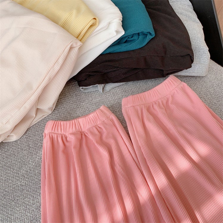 Girls' Anti-Mosquito Pants Summer Thin Ice Silk Pants Children'S Western Style Casual Pants Baby Girls' Sports Pants - Image 4