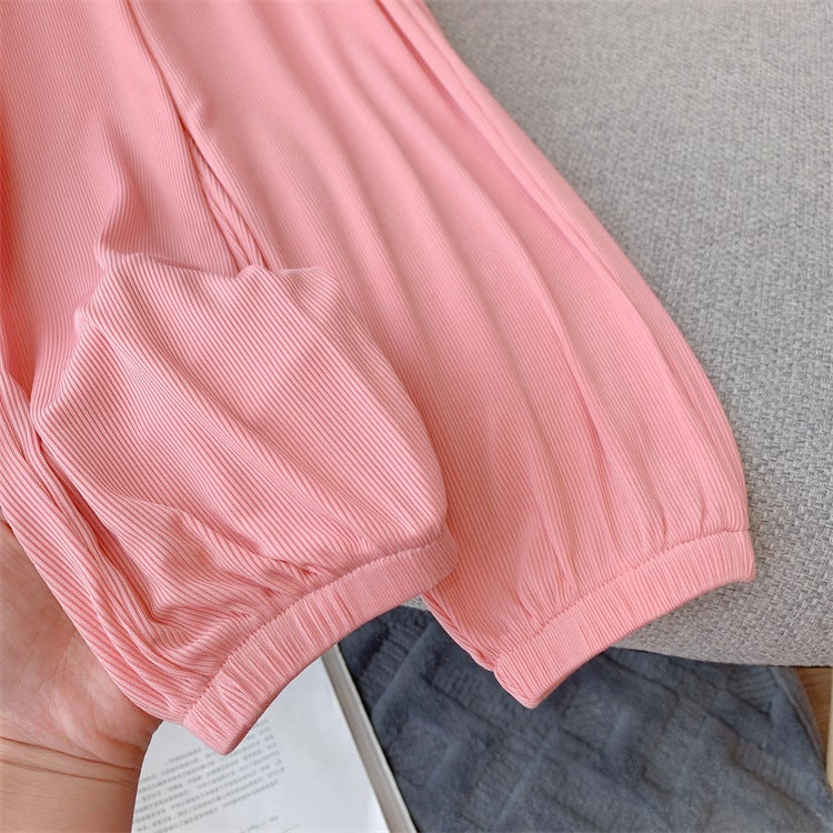 Girls' Anti-Mosquito Pants Summer Thin Ice Silk Pants Children'S Western Style Casual Pants Baby Girls' Sports Pants - Image 1