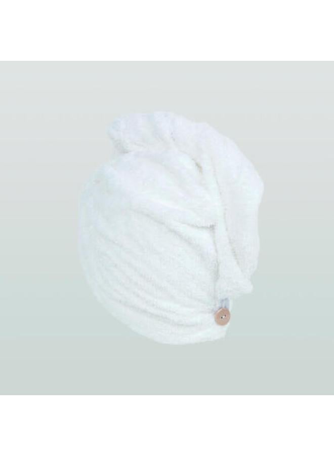 NABAIJI Soft Microfibre Hair Towel white - Image 3