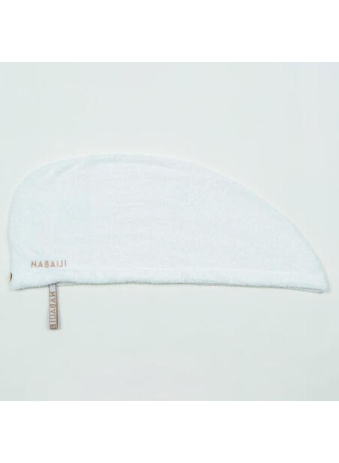 NABAIJI Soft Microfibre Hair Towel white - Image 4