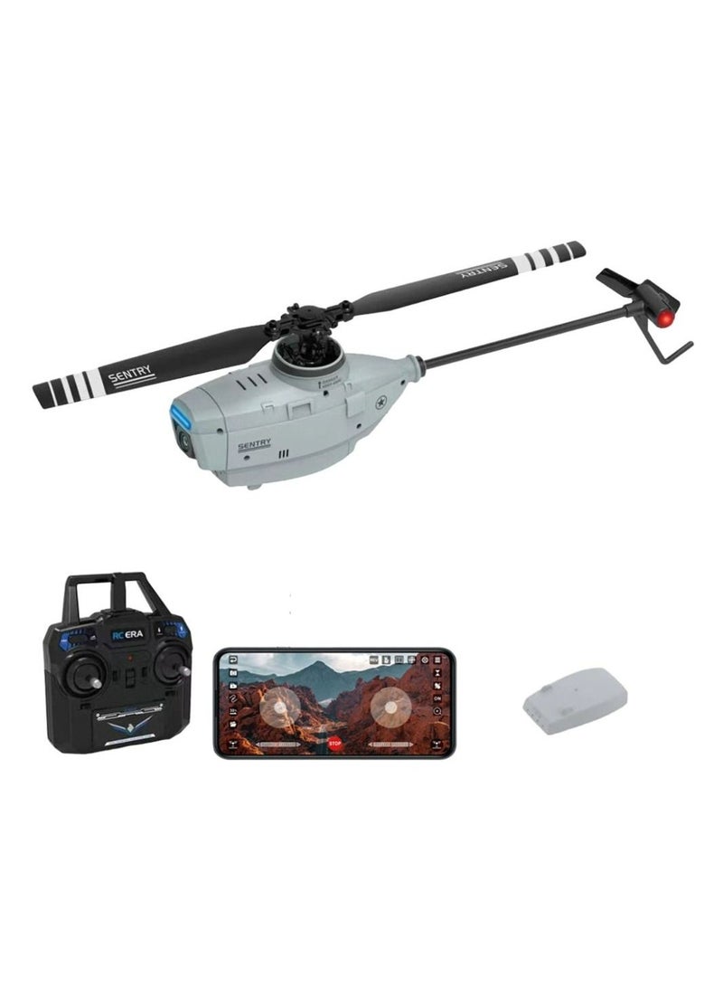 Sentry C127 RC Helicopter with 2 Batteries 1080P 90 Degrees