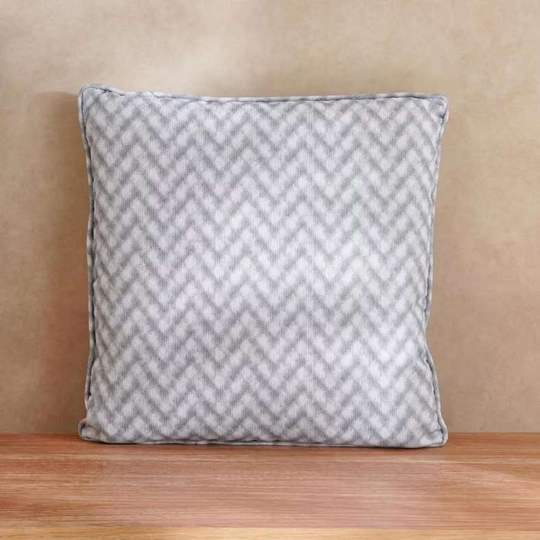 Pan Home Shadow Line Printed Water Repellant Outdoor Filled Cushion 45x45cm - Grey - 123AIC9904558 - Image 1