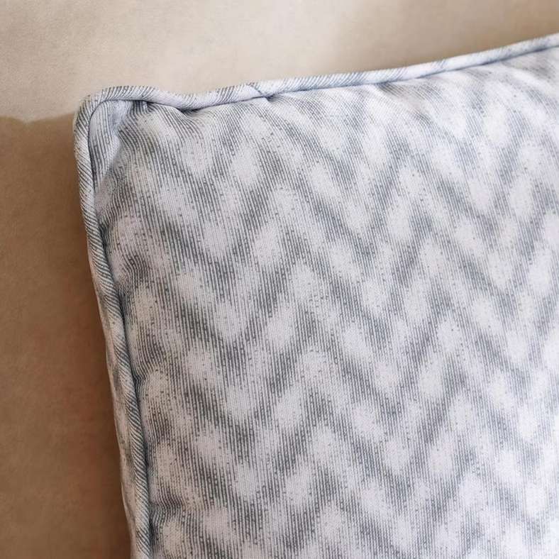 Pan Home Shadow Line Printed Water Repellant Outdoor Filled Cushion 45x45cm - Grey - 123AIC9904558 - Image 2