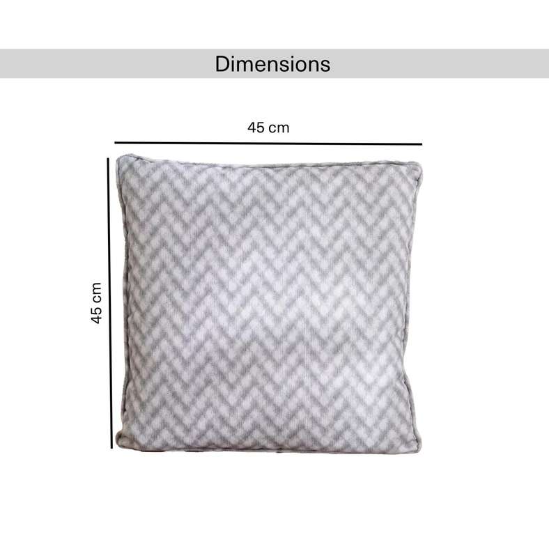 Pan Home Shadow Line Printed Water Repellant Outdoor Filled Cushion 45x45cm - Grey - 123AIC9904558 - Image 4