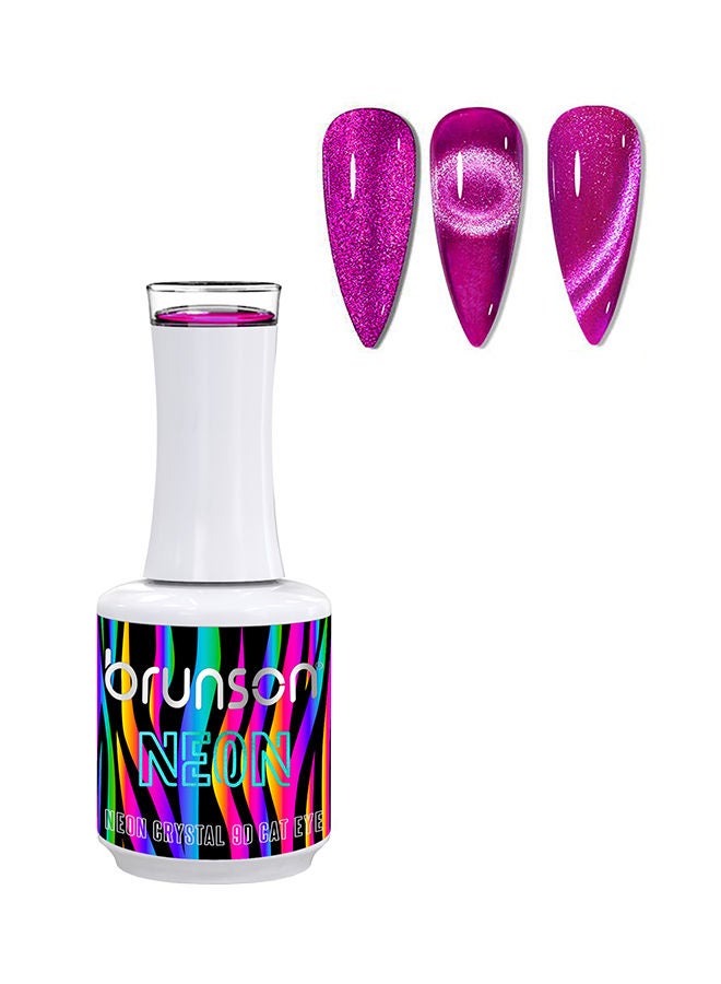 brunson Gel Polish 15ml Neon Crystal 9D Cat Eye Gel Nail Polish Sparkly Diamond Gel Effect Magnetic French Manicure Pedicure Soak Off UV LED Gel Polish Salon Quality Chip Resistant Nail Extensions Nail Art - Image 1