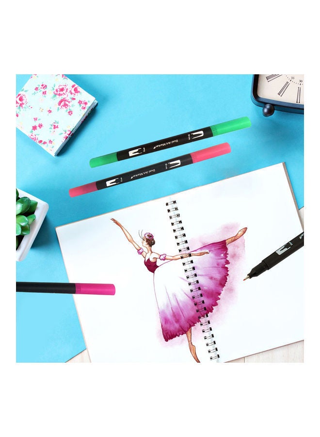NIBEMINENT 60-Count Dual Tip Marker Set with Box Multicolour - Image 5