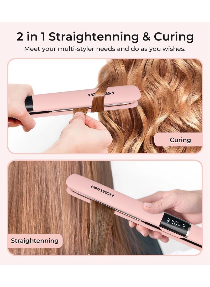 PRITECH Flat Iron Hair Straightener, Titanium Flat Iron - Image 3