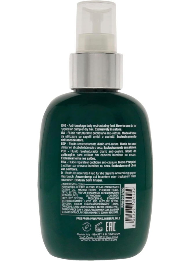 Alfaparf Milano Semi Di Lino Reconstruction Reparative Anti-Breakage Daily Fluid 125 Ml- Professional Salon Quality - For Damaged Hair - Repairs, Provides Shine and Volume - 4.23 Fl Oz - Image 2