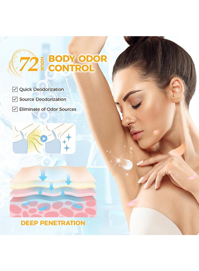 lakerain Whole Body Deodorant Invisible Cream，Aluminum Free Deodorant Lotion, Underarm Deodorant Cream (72 Hour Deodorant), Deodorant Antiperspirant Clear Gel, No Baking Soda (Lavender scent) - Image 4