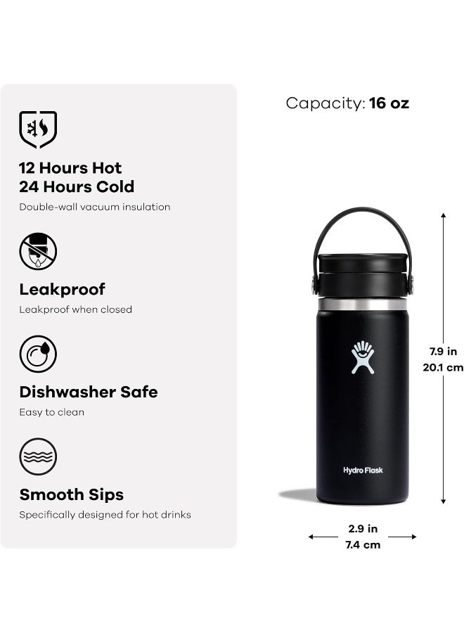 Hydro Flask TempShield Double Wall Vacuum Insulated Water Bottle, 16 Ounce, Indigo - Image 5