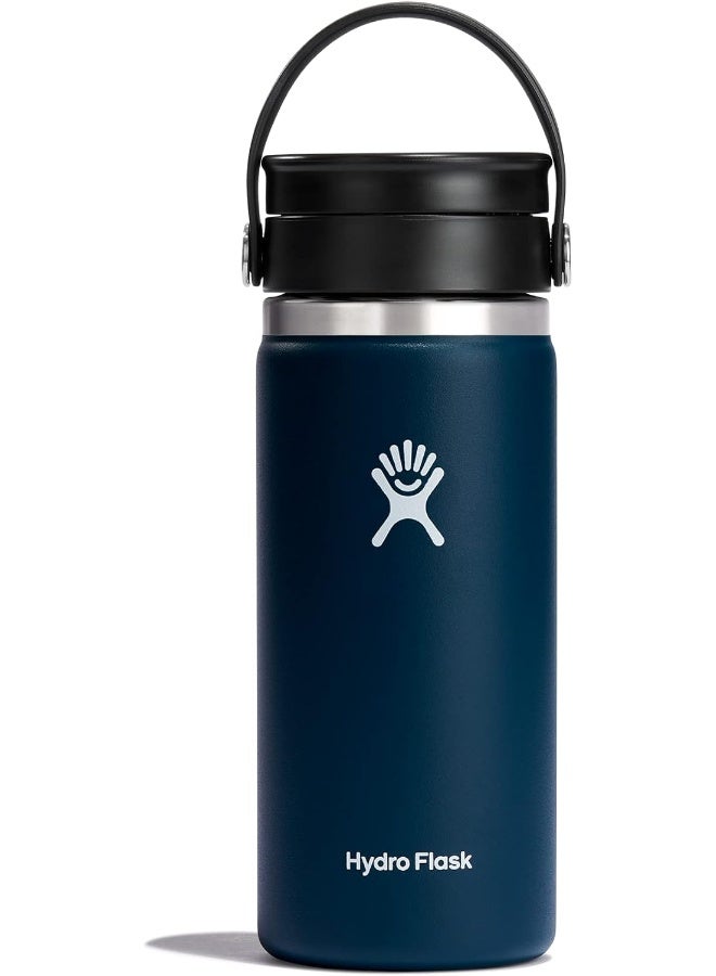 Hydro Flask TempShield Double Wall Vacuum Insulated Water Bottle, 16 Ounce, Indigo - Image 1