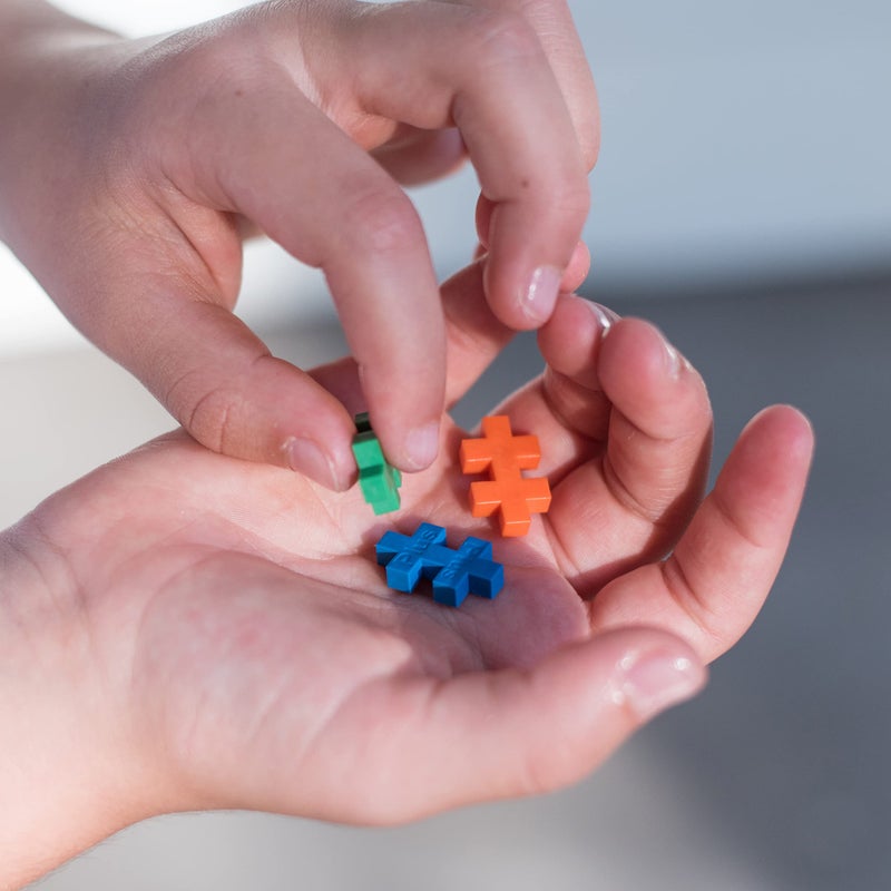 بلس بلس مكعبات بناء بتصميم سمكة قرش مكونة من 70 قطعة للأطفال - Image 5