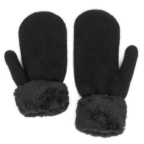 Eohak Women Men Winter Gloves Warm Lining - Winter Knitted Mittens Gloves Cold Weather Gloves - Image 5