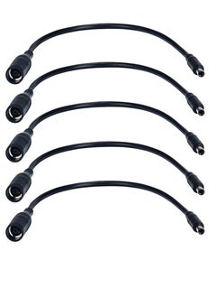Ntech 5 pieces pack  Dell charger power adapter connector Cable DC jack /Female 7.4mm x 5.0mm to 4.5mm x3.0mm Male Compatible for Dell Hp