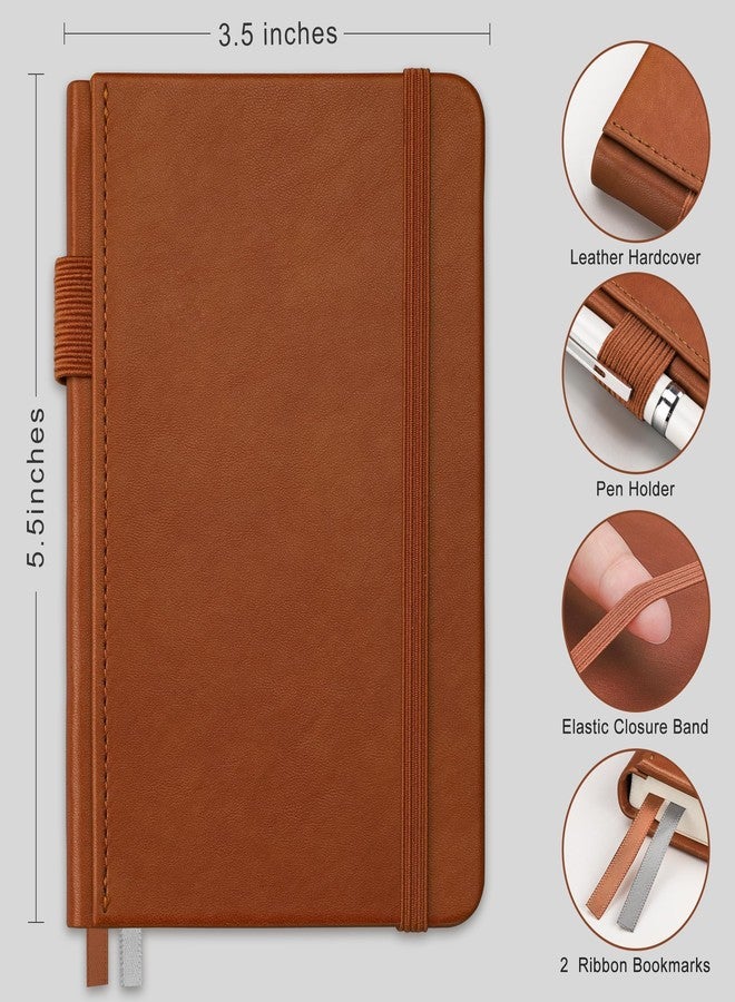 RETTACY Pocket Notebook 2 Pack - Small Notebook Journal with 312 Numbered Pages,A6 Mini Journal Pocket Notepad,100gsm Thick Ruled Paper 3.5" x 5.5" - Image 2