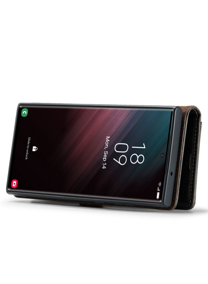 ديجمينغ جراب كيس مي نسيج من سلسله الدجمنيج  لهاتف سامسونج جلاكسي اس 23 الترا جلد مغناطيسي قابل للفصل -اخضر - Image 4