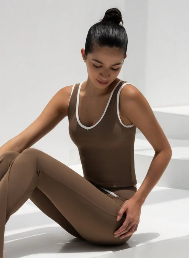Mohuki Cocoa Contour Active Tank for Women | Best Price UAE