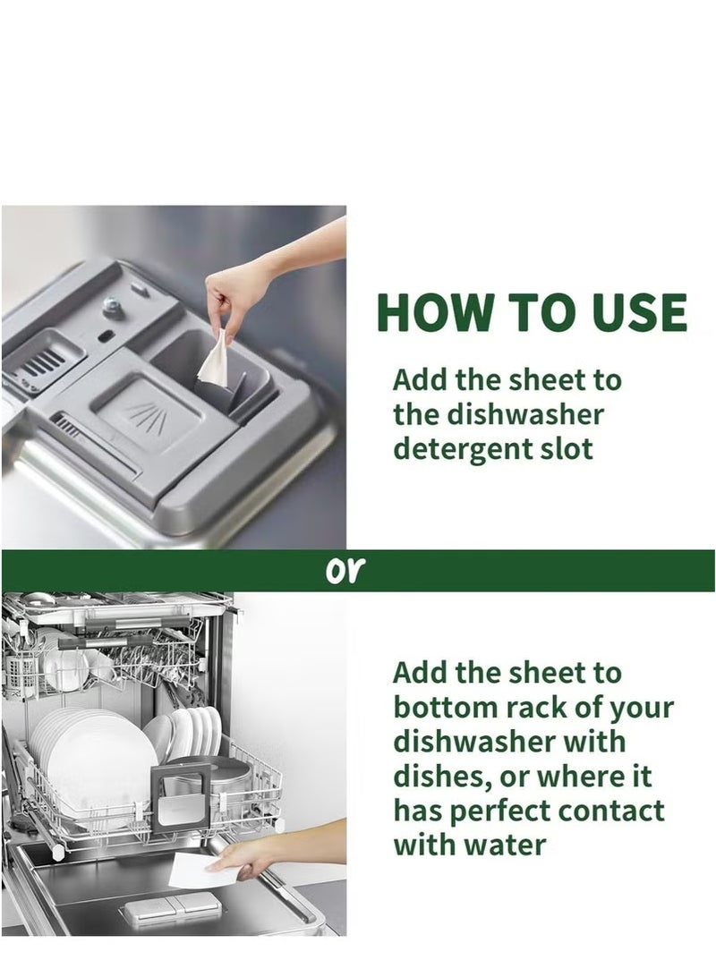 أقراص تنظيف غسالة الأطباق لإزالة الشحوم والبقع - متعددة الاستخدامات، صديقة للبيئة، مضادة للحساسية، آمنة للأطفال وجميع الأسطح، قوة تنظيف مضاعفة بخمس مرات، تركيبة ماء ناعم، قابلة للذوبان بنسبة 100%، م - Image 4