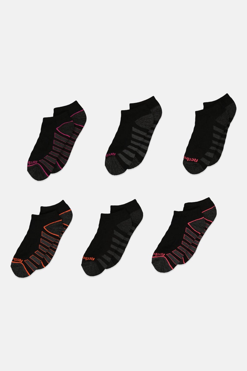 Reebok جوارب نسائية 6 أزواج قصيرة، متعددة الألوان - Image 1