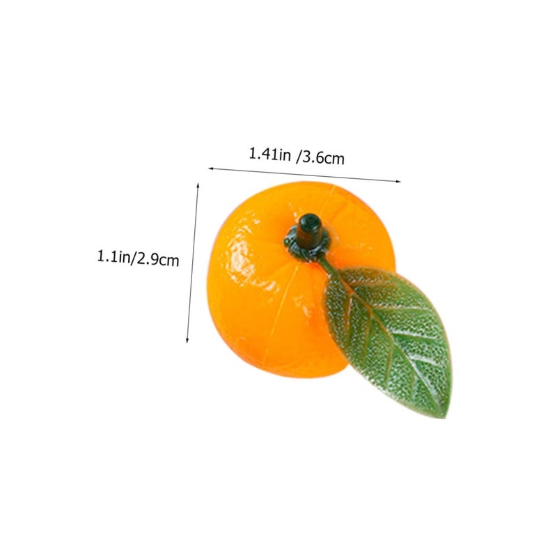 50pcs Artificial Orange Fruit Display Realistic Faux Prop for Home Kitchen Decor - Image 3